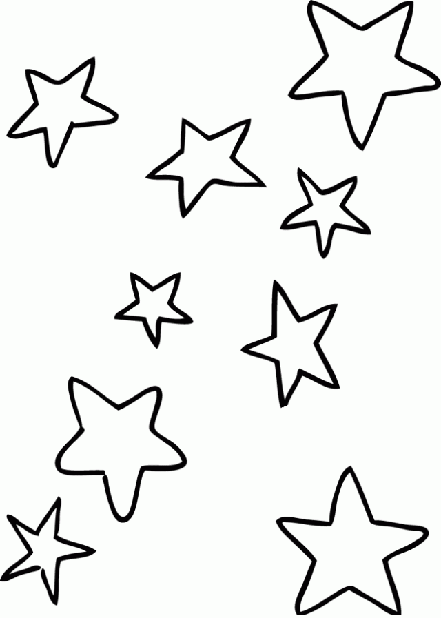 Dibujo De Estrellas Sueltas Para Imprimir Dibujos Para Colorear