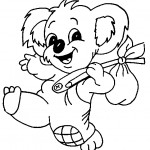 Dibujo de Koala feliz